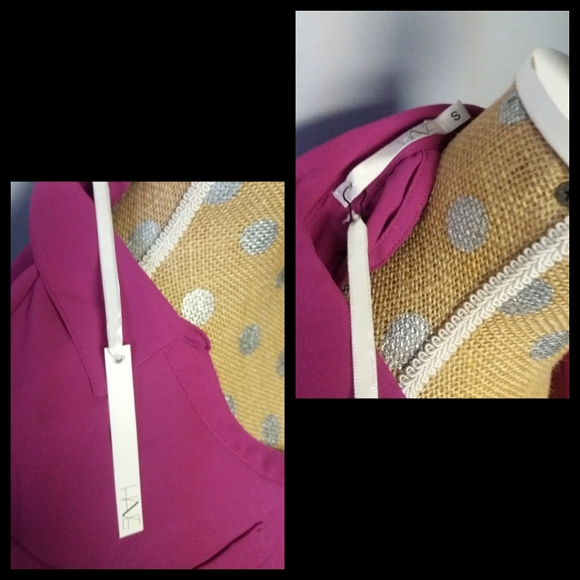 NWT HAVE Magenta Open Back Blouse - Picture 7 of 7